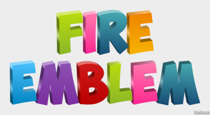 Fire Emblem Effetto testo