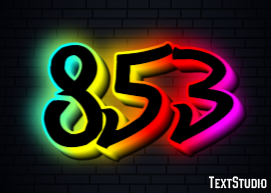 853 Efecto de Texto