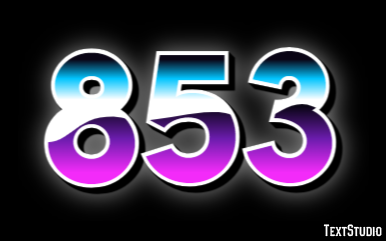 853 Efecto de Texto