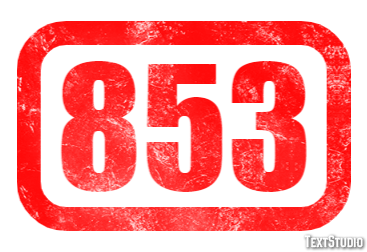 853 Efecto de Texto