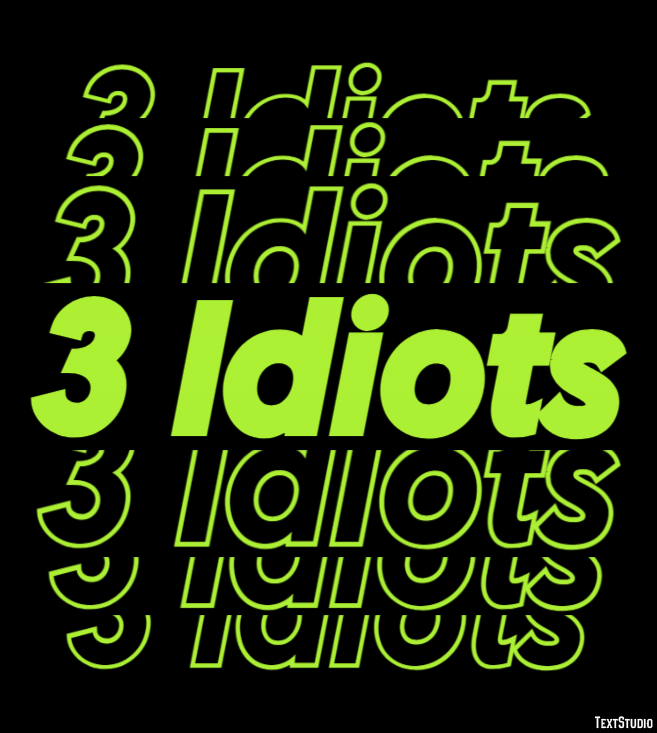 3 Idiots Effetto testo