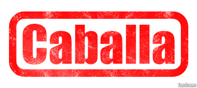 Caballa Efecto de Texto