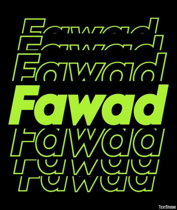 Fawad Text effect