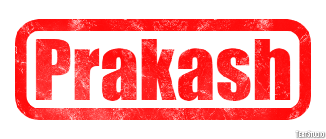 Prakash Effet de texte