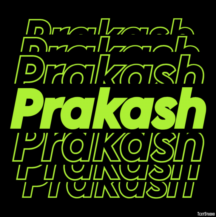 Prakash Effet de Texte