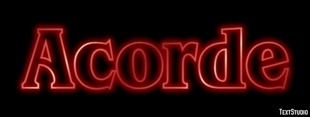 Acorde Efeito de texto