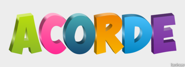 Acorde Efeito do texto