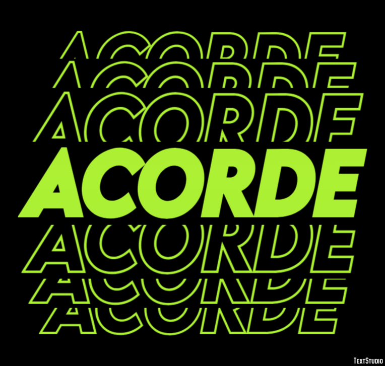 Acorde Efeito do texto