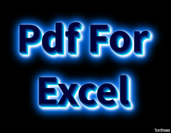Pdf For Excel Effetto testo