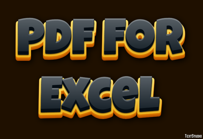 Pdf For Excel Efecto de Texto