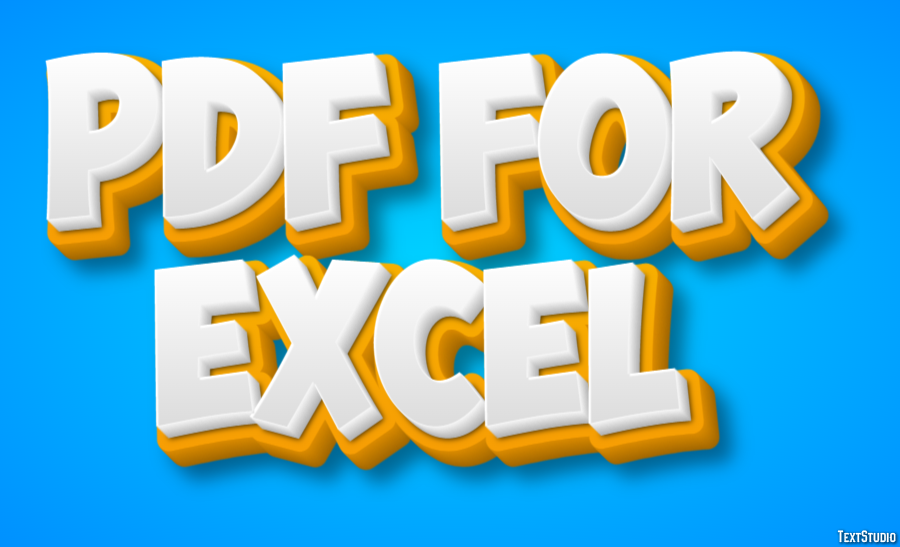 Pdf For Excel Effetto testo