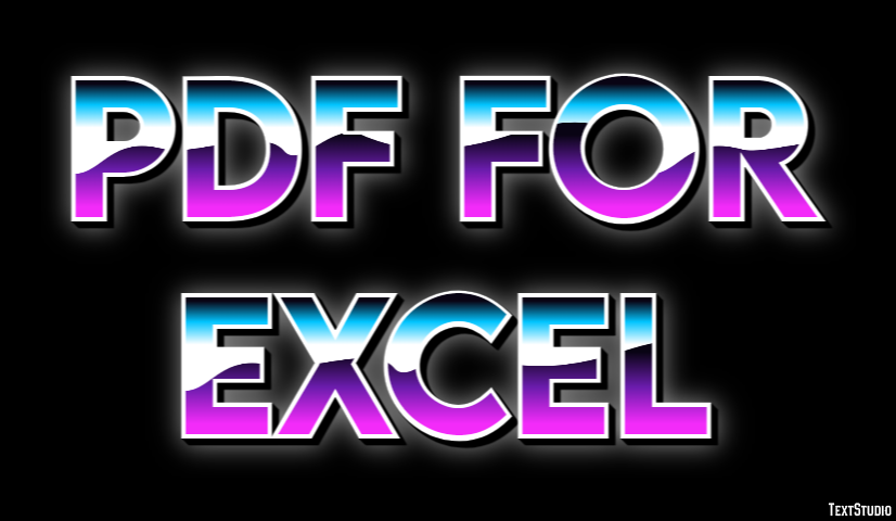 Pdf For Excel Effetto testo