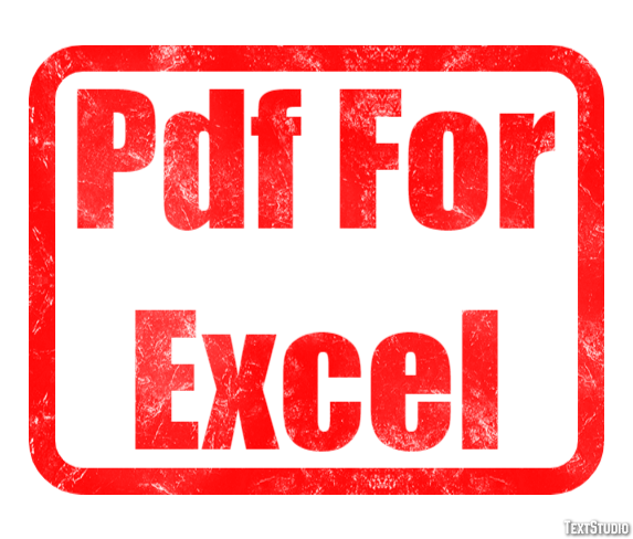 Pdf For Excel Efecto de texto