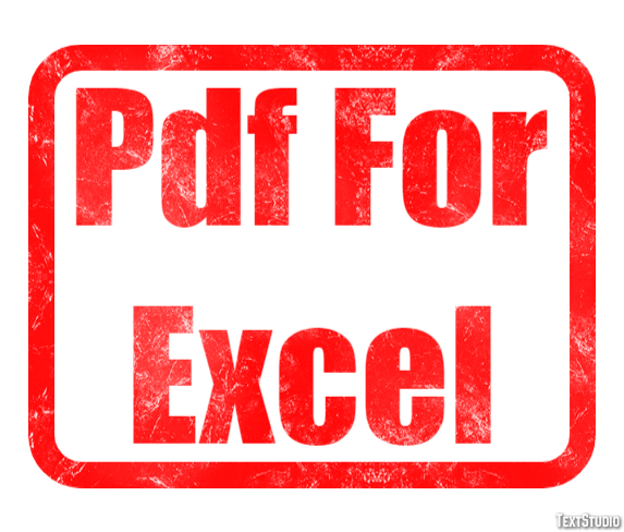 Pdf For Excel Effetto testo