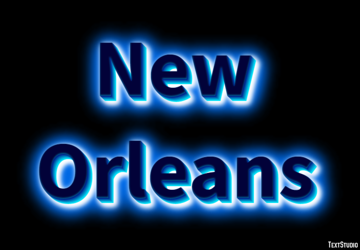 New Orleans Effetto testo