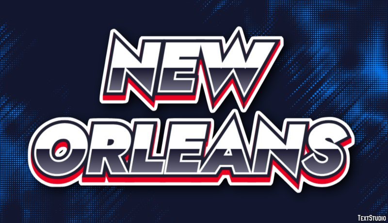 New Orleans Effetto testo