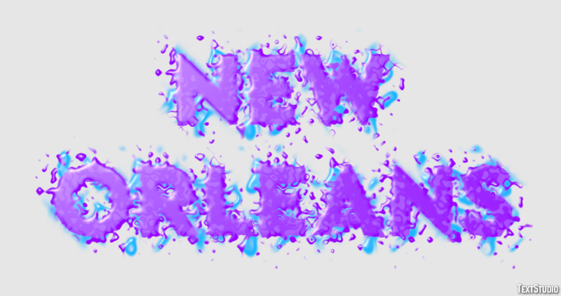 New Orleans Effetto testo