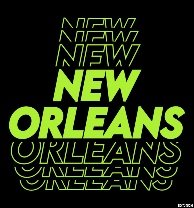 New Orleans Effetto testo