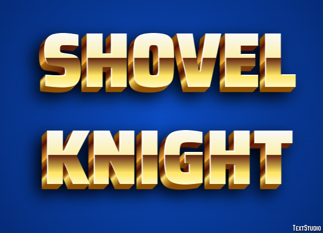 Shovel Knight Эффект текста