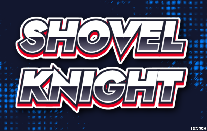 Shovel Knight Текстовый эффект