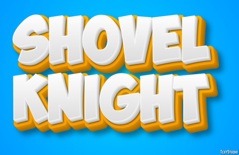 Shovel Knight Текстовый эффект