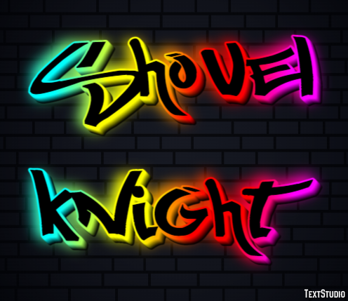 Shovel Knight Эффект текста