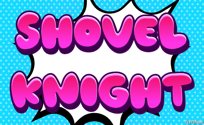 Shovel Knight Effet de Texte