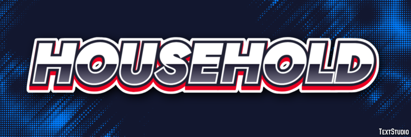 Household Text effect