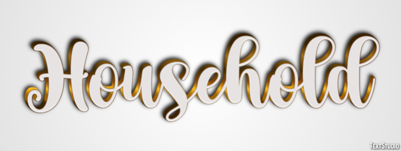 Household Text Effect