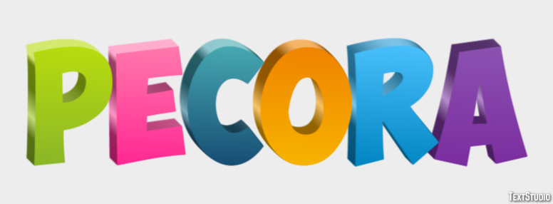 Pecora Effet de texte