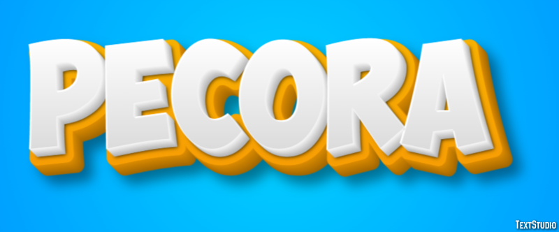 Pecora Text Effect