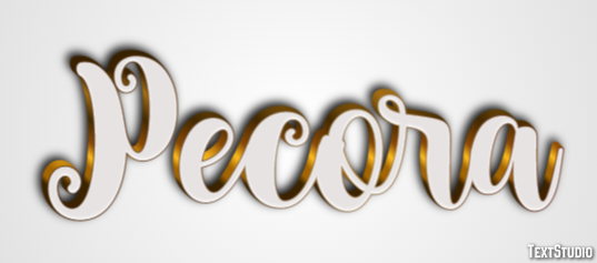 Pecora Text Effect