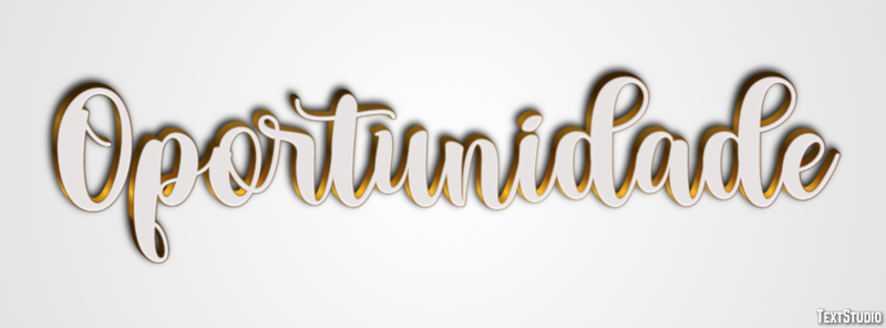 Oportunidade Efeito de texto