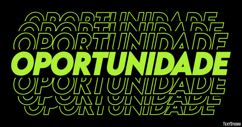 Oportunidade Efecto de texto