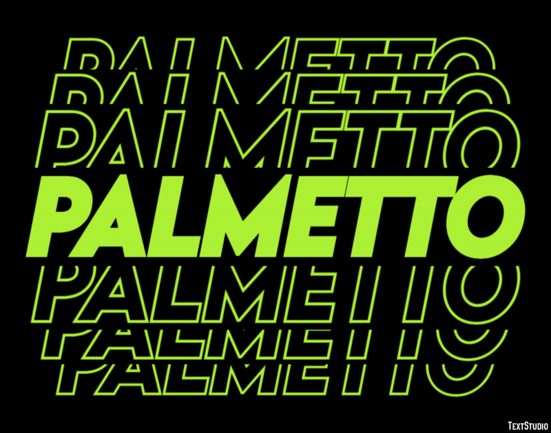 Palmetto Efekt tekstowy