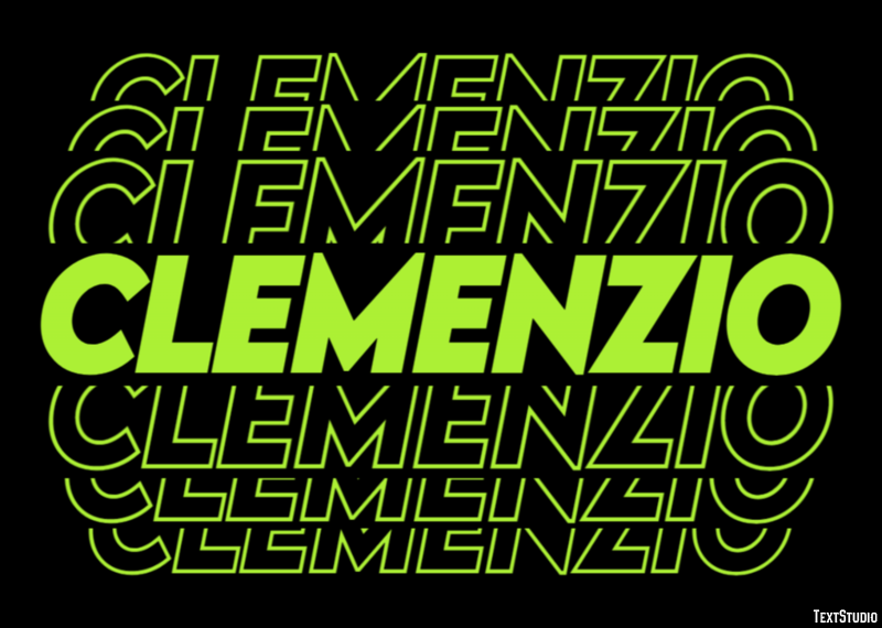 Clemenzio Effetto testo