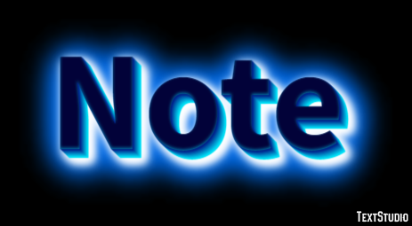 Note Text Effect