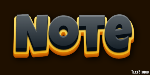 Note Text Effect