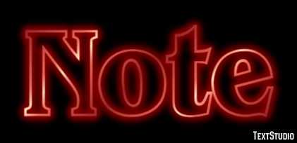 Note Text Effect