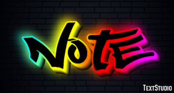 Note Text Effect