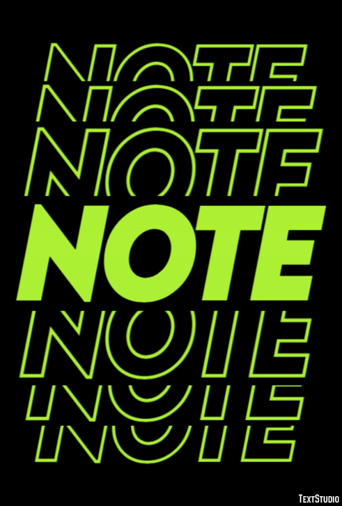 Note Text Effect