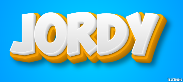 Jordy Efecto de Texto
