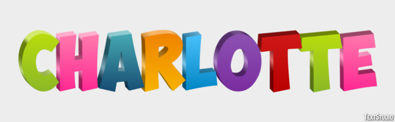 Charlotte Effetto testo