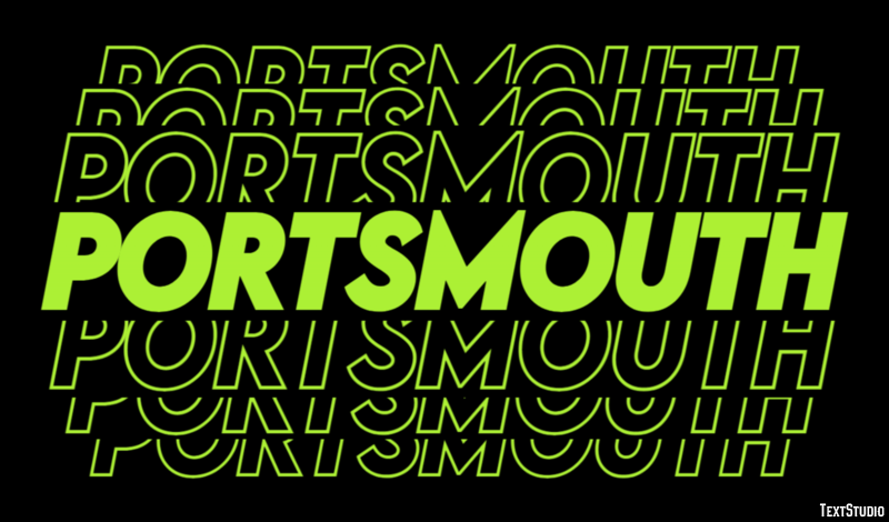 Portsmouth Efecto de Texto