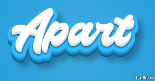Apart Effet de Texte
