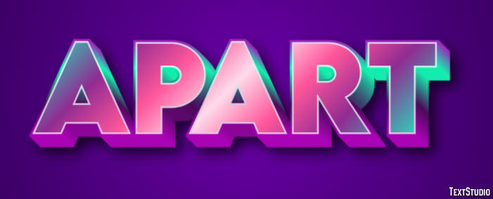 Apart Effet de Texte