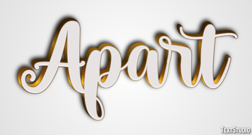 Apart Efeito de texto