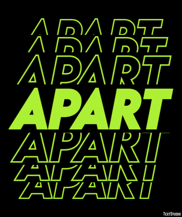 Apart Text Effect