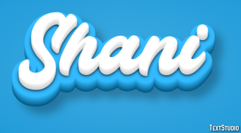 Shani Text Effect