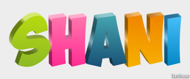 Shani Text Effect